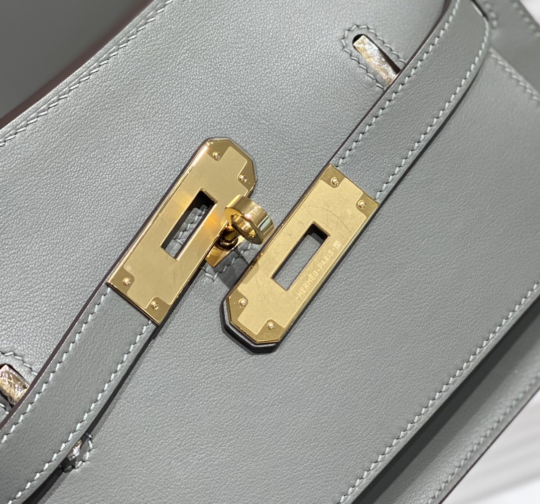 Hermes Jypsiere Mini Shoulder Bag In Etain Swift Leather